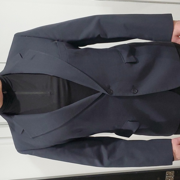 Vintage Ronald Stewart 39 Short 2-Button Navy Jacket - Picture 1 of 13